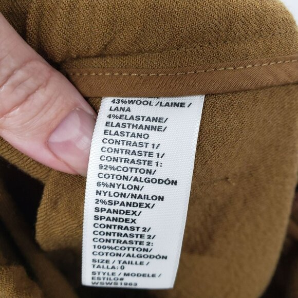 James Perse Camel Brown Cropped Twill Jogger Track Pants Womens - Picture 6 of 13